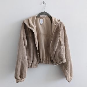 Twik corduroy cropped jacket - Sand color